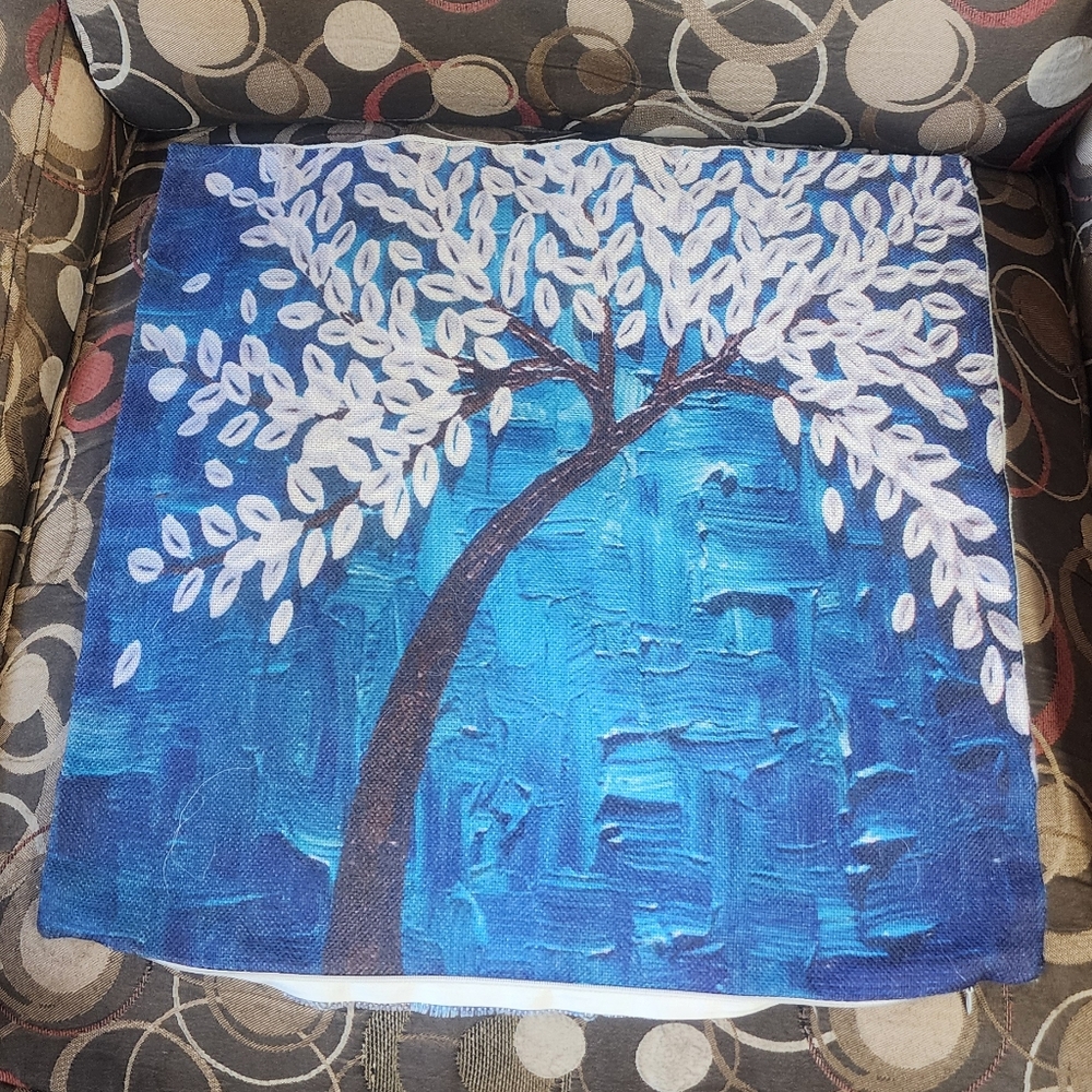 Decorative Pillows 16", Set of 3, Trees